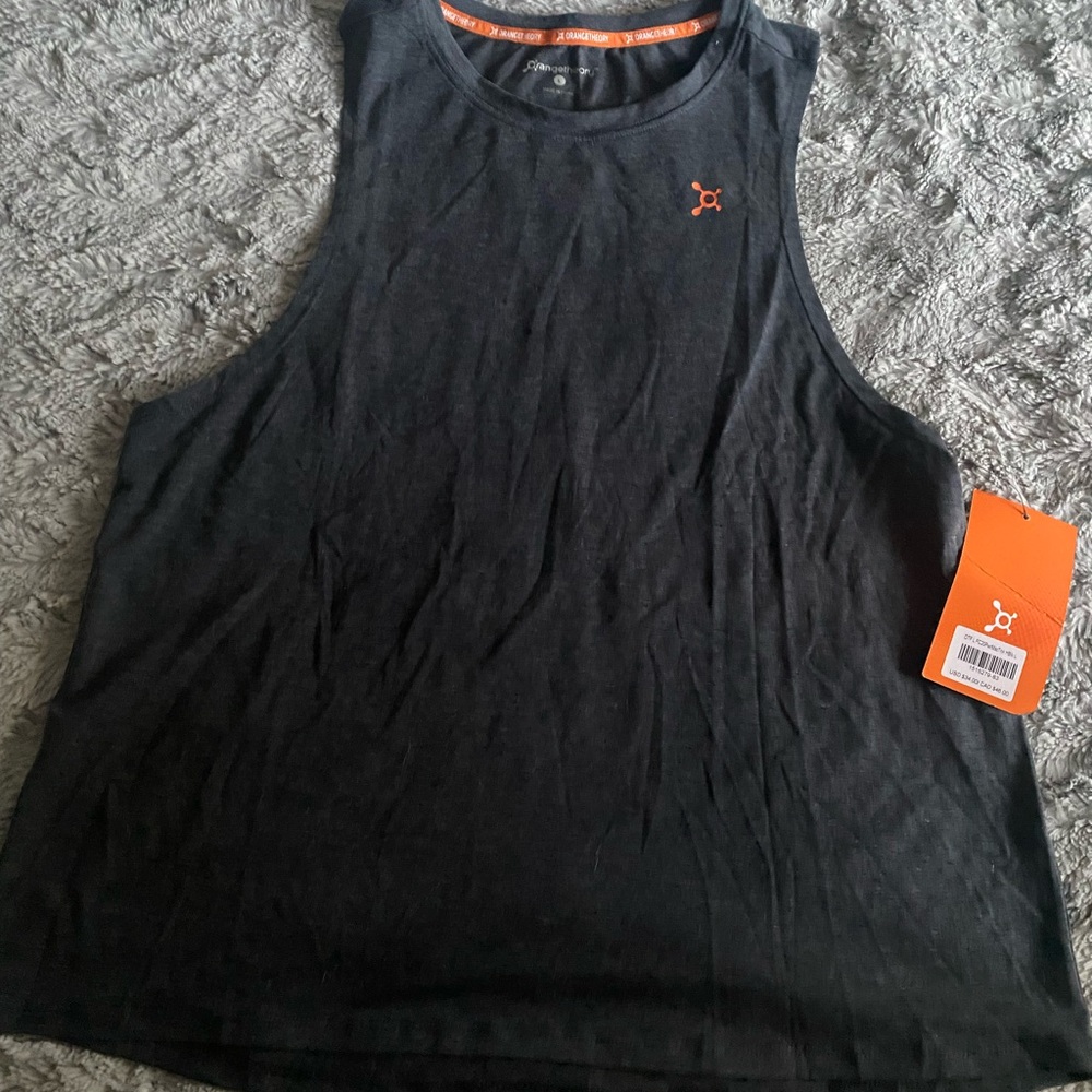 Orangetheory Black Tank Top with Orange Logo